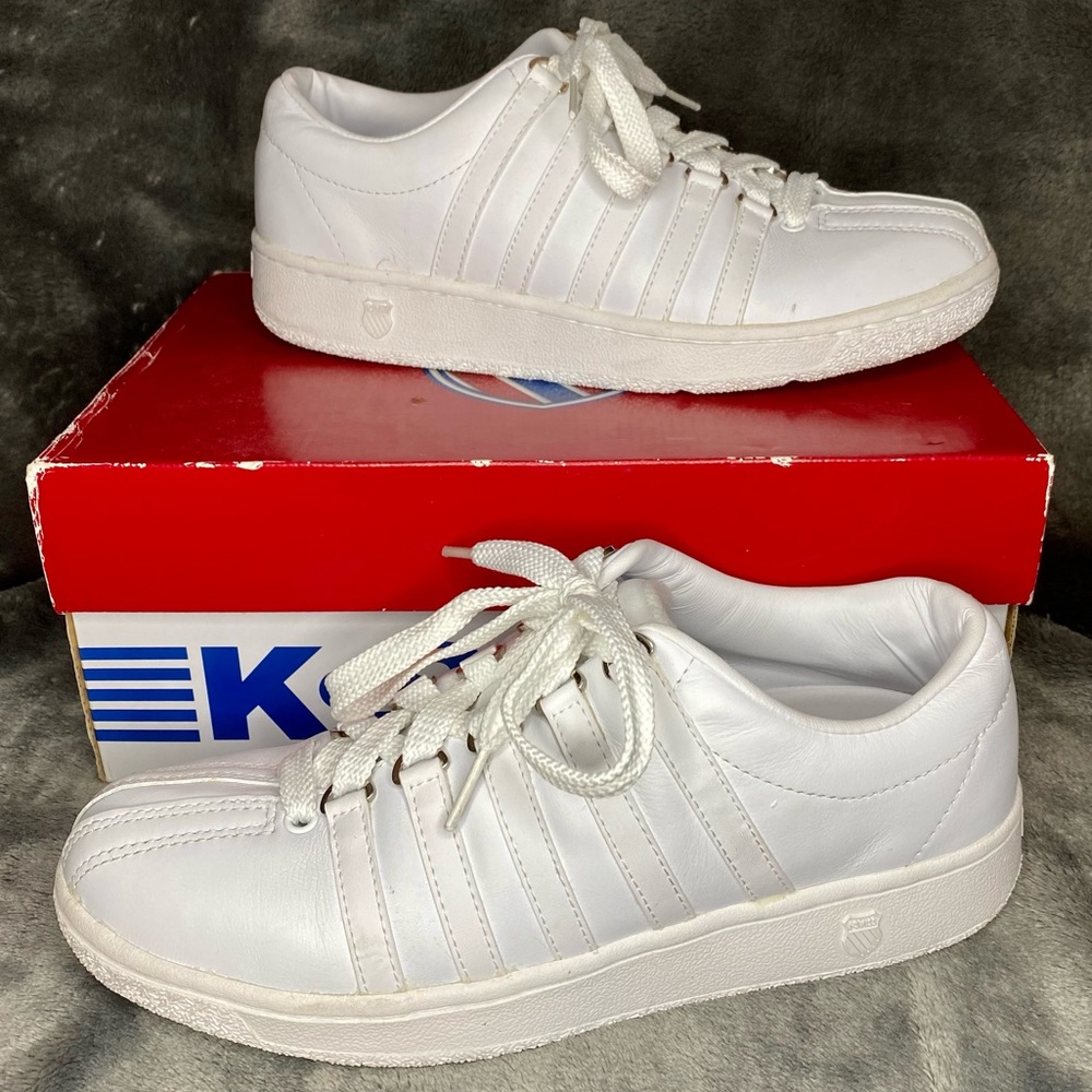 *NWOT* K-SWISS Low White Classic Luxury Edition